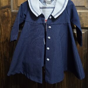 Vintage Bonnie Baby Sailor Dress With Jacket 18 Months Easter Dress Church